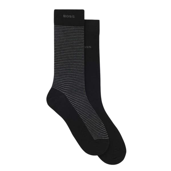 Boss Randiga Strumpor för Herr (2-pack)
