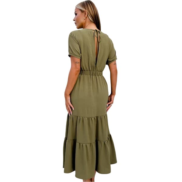 AX Paris Dam Polyester Sommar Maxiklänning