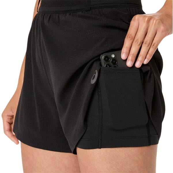 Asics Dam/Kvinnor Logo Split Hem Löparshorts