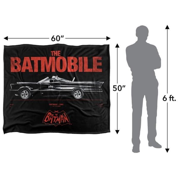 Batman Classic 66 Batmobile Blanket