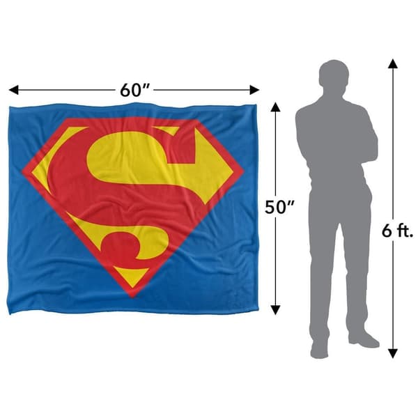 Superman 1986 Shield Soft Touch Blanket
