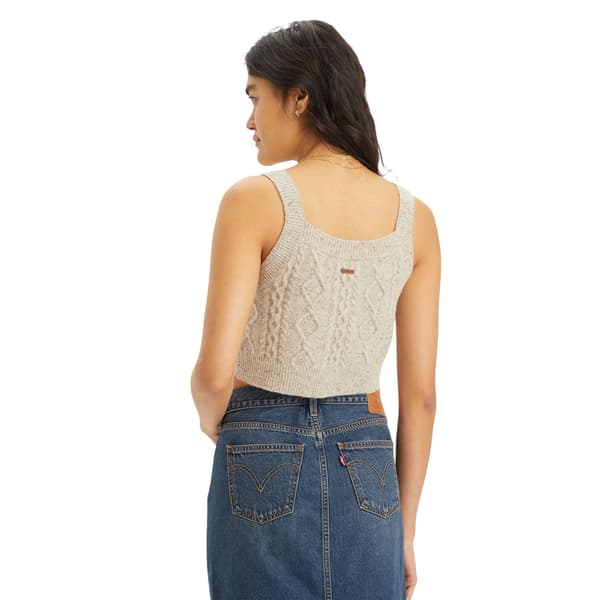 Levis Kvinnor/Damer Kabelstickad Croppad Linne