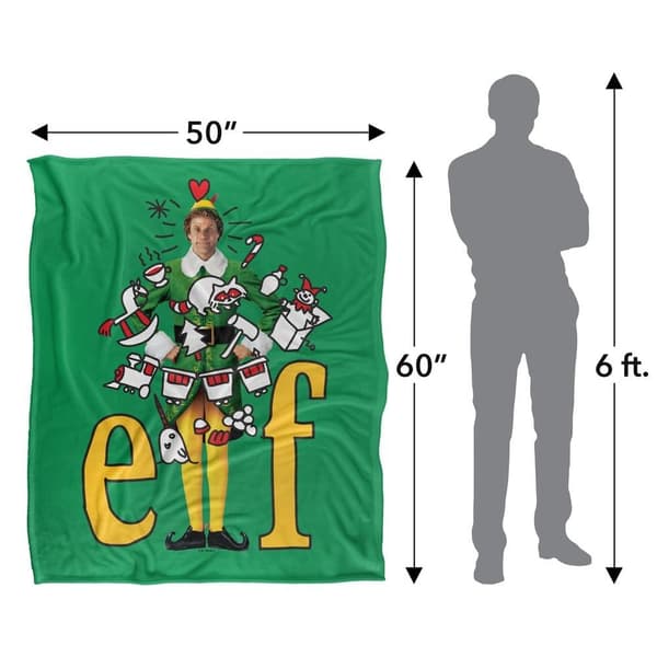 Elf Buddy Christmas Supersoft Blanket