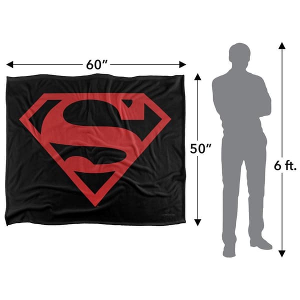 Superman Contrast Logo Blanket