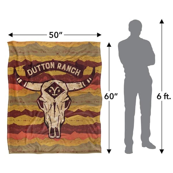 Yellowstone Silky Skull Supersoft Blanket