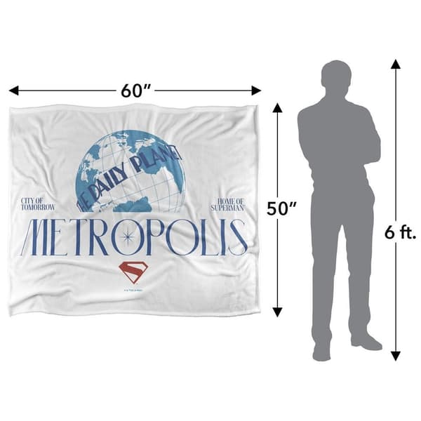 Superman 2025 Metropolis Blanket