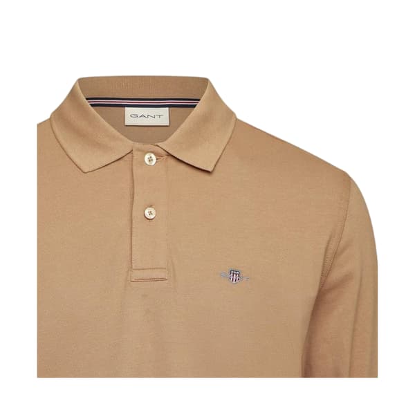 Gant Herr Broderad Logotyp Långärmad Pikétröja