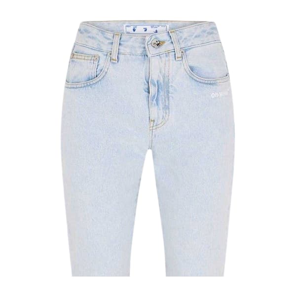 Off White Jeans för kvinnor/damer i rak modell