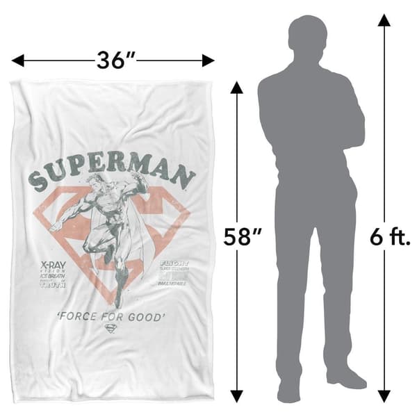 Superman Force For Good Soft Touch Blanket