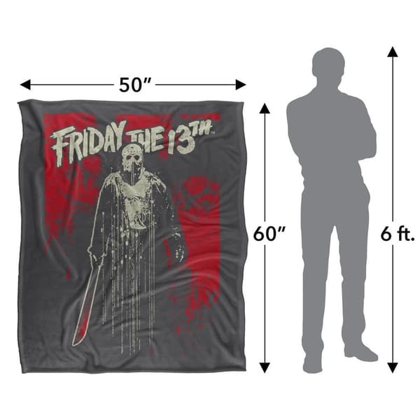 Friday The 13th Drip Jason Voorhees Blanket