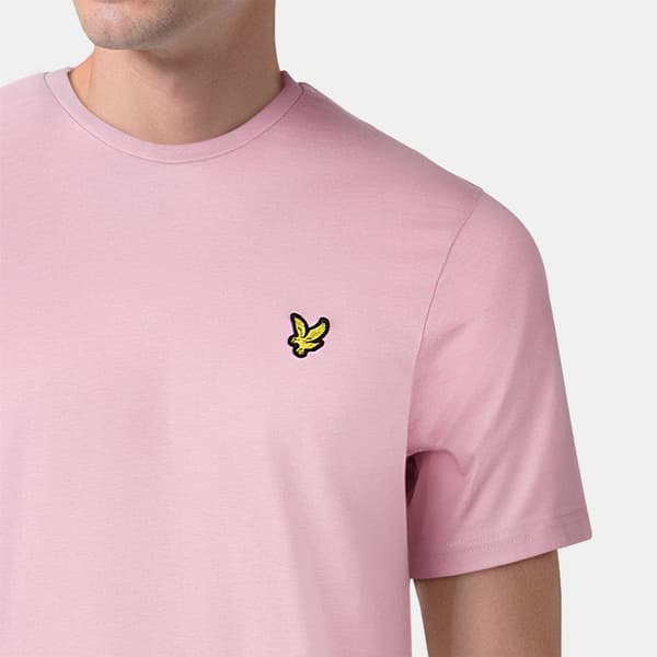 Lyle & Scott Herr T-shirt i bomull med logotyp