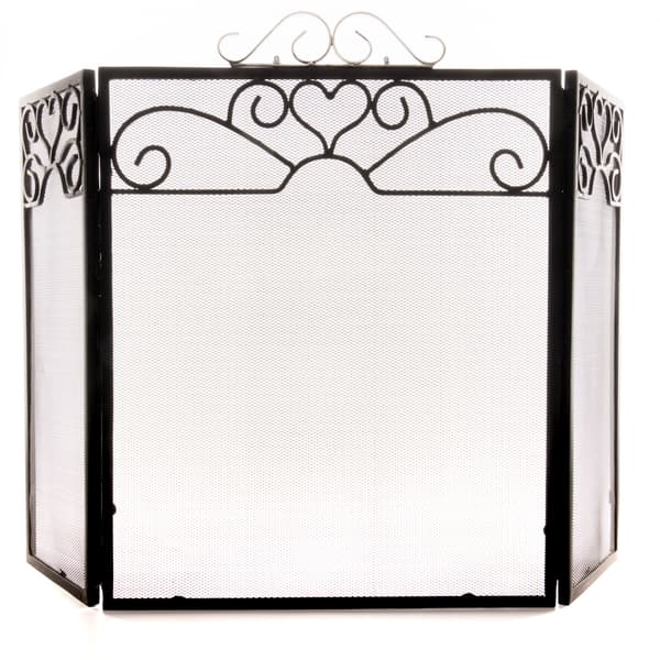 Hill Interiors Chrome Topped Fire Screen