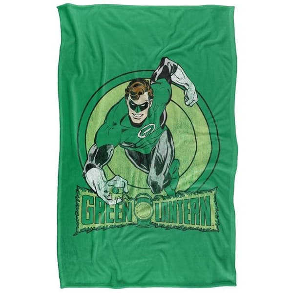 Green Lantern Action Pose Soft Touch Blanket