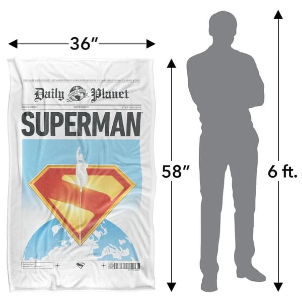 Superman Daily Planet 2025 Soft Touch Blanket