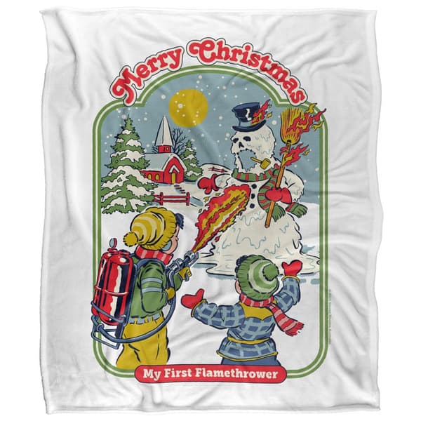 Steven Rhodes My First Flamethrower Soft Touch Blanket