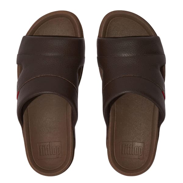 Fit Flop Mens Freeway Leather Pool Sliders