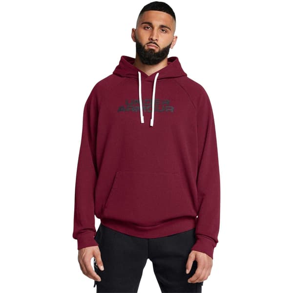 Under Armour Mens Rival Raglan Drawstring Hoodie