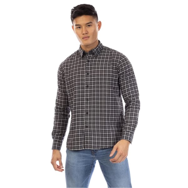 Peter Werth Mens Kiplin Plaid Long-Sleeved Button-Down Shirt
