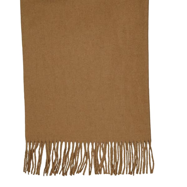Pieces Solid Fringed Scarf