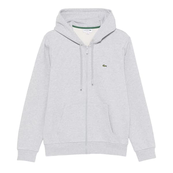Lacoste Herr Logotyp Avslappnad Passform Långärmad Huvtröja