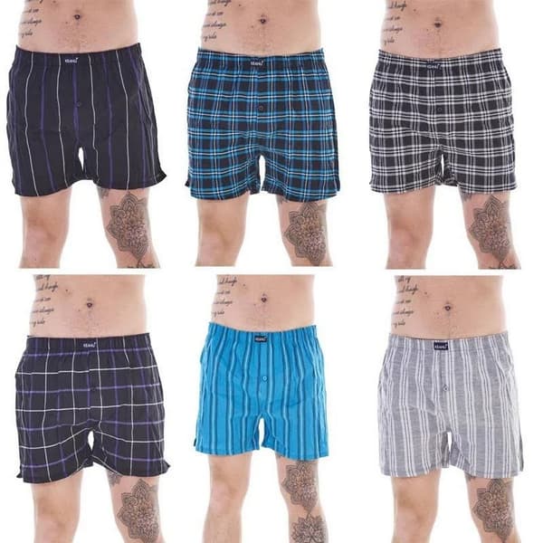 Keanu Mönstrade Vävd Boxershorts för Herr (6-pack)