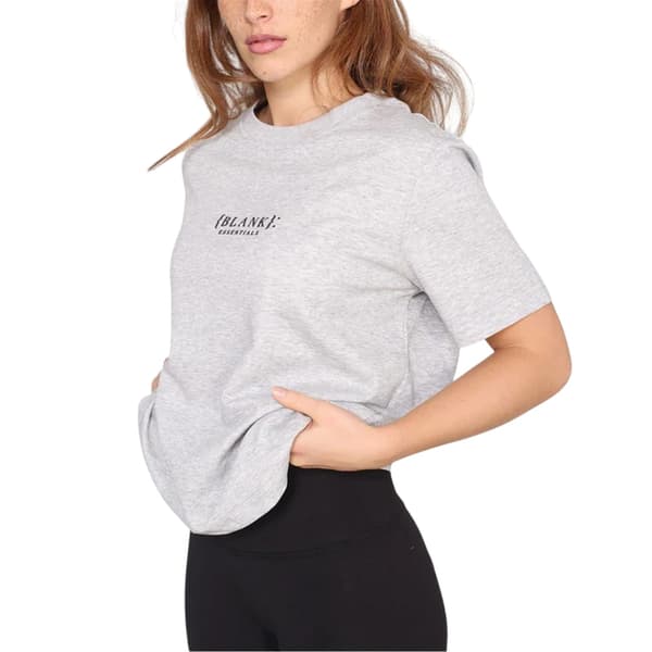 Blank Essentials T-shirt med logotyp för damer