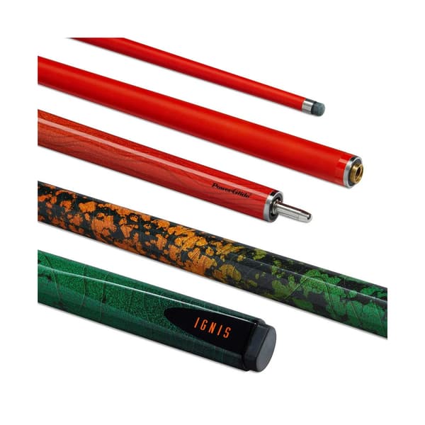 PowerGlide Ignis Läder Kol 2-delad Snookerkö