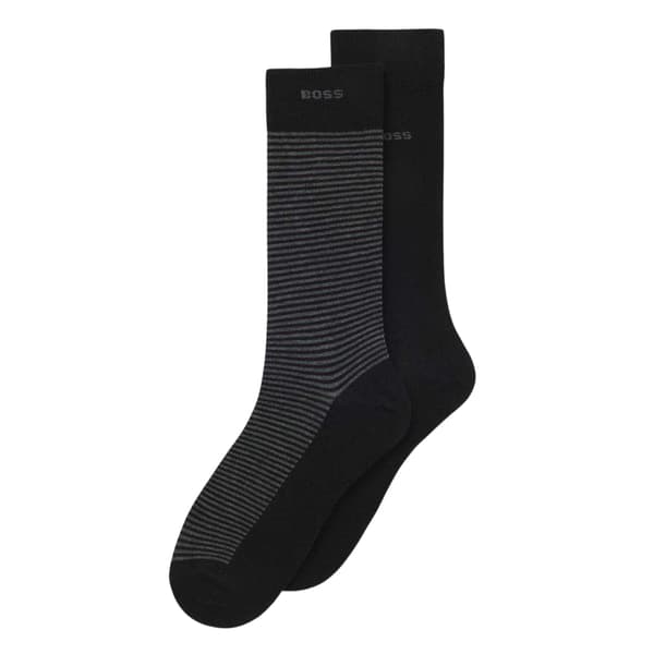Boss Randiga Strumpor för Herr (2-pack)