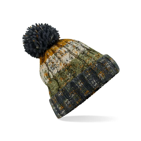 Beechfield Dame/kvinde Corkscrew Pom Pom Pom Beanie