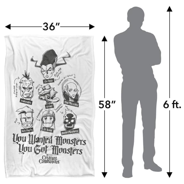 Creature Commandos You Wanted Monsters Soft Touch Blanket