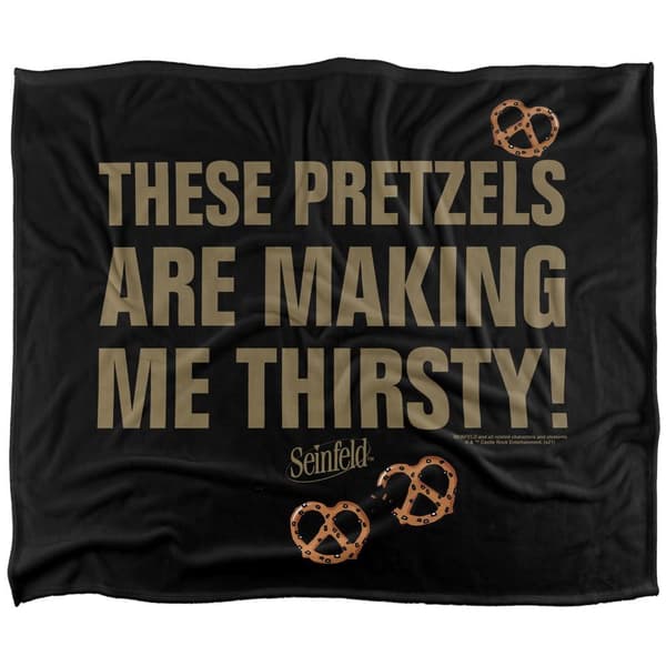 Seinfeld Pretzel Soft Touch Blanket