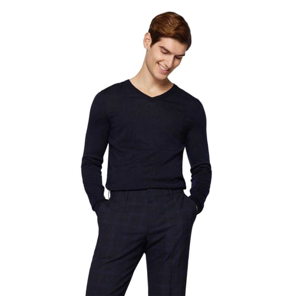 Boss Mens Knitted Regular Formal Pullover