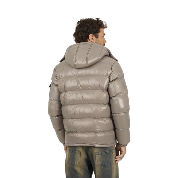 Brave Soul Herr Nylon Vadderad Jacka med Hög Krage