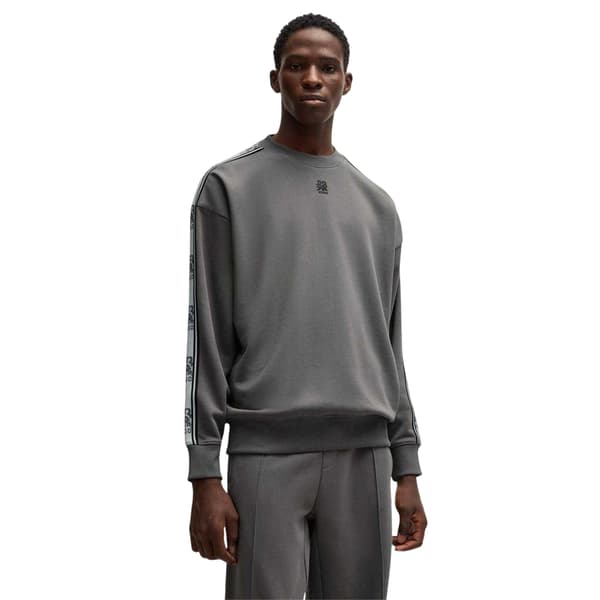 Hugo Herrtröja Red Label Bomull Märkt Tejp Sweatshirt