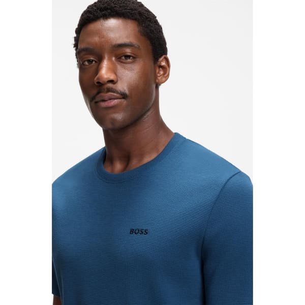 Boss Mens Waffle Knit Structured Pyjama Top