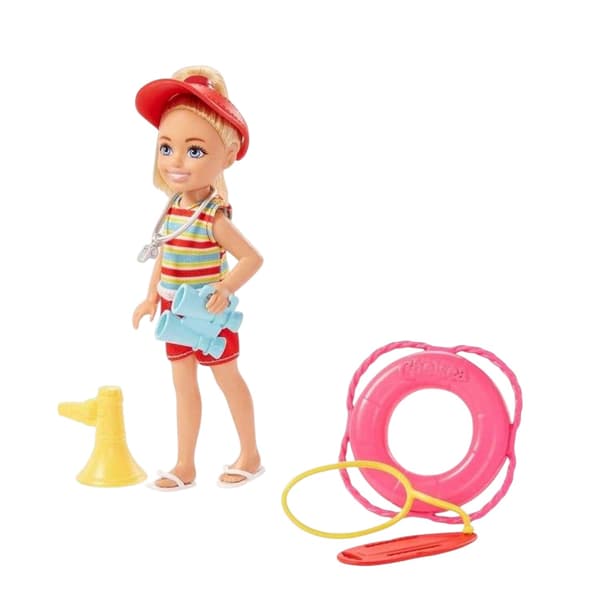 Barbie randig stranddocka (2-pack)