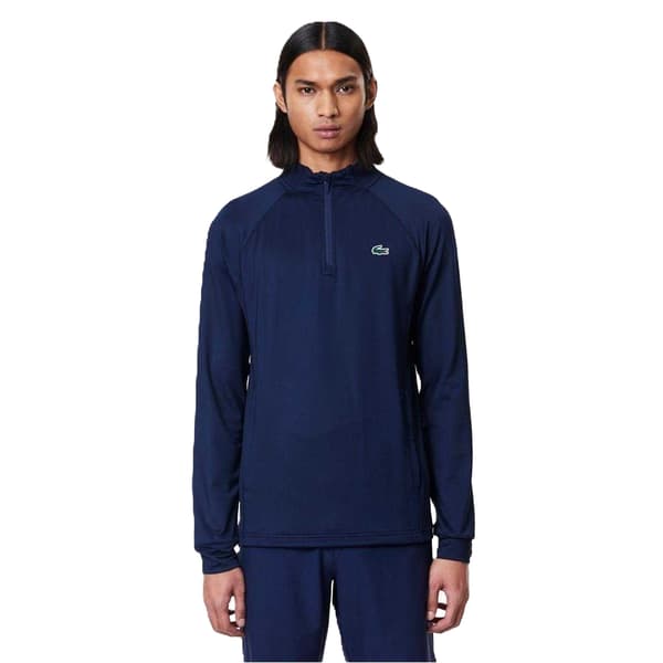 Lacoste Herr Logotyp Mock Neck Atletisk Topp