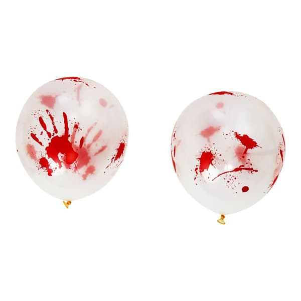 Smiffys Halloweenballonger med blodstänk (8-pack)