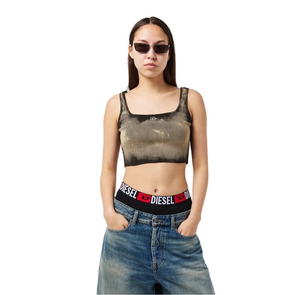 Diesel Dam/Dam Croppad Slim Linne