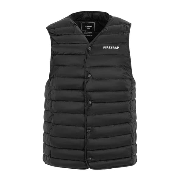Firetrap Miesten Tikattu Liivi Logolla