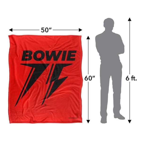 David Bowie 75 Silky Logo Supersoft-huopa