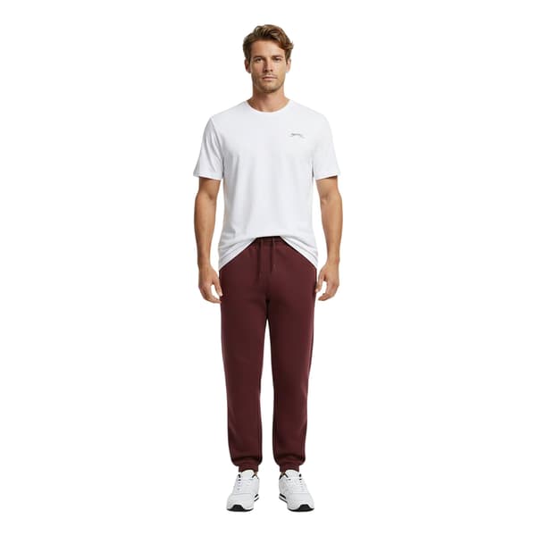 Slazenger Herr Fleece Joggingbyxor med mudd