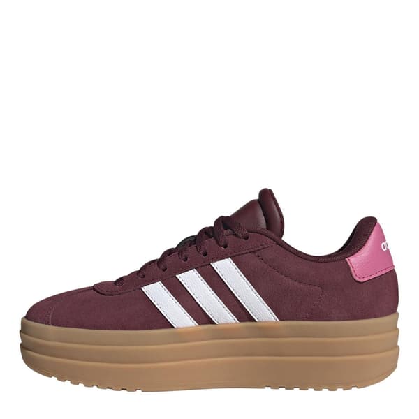 Adidas Flickor Court Bold 3 Ränder Platåskor i Läder