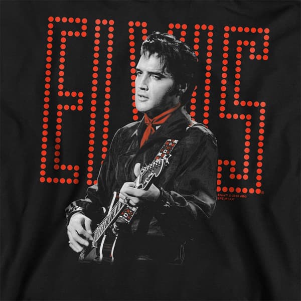 Elvis Presley Unisex Vuxen Röd Gitarrtröja