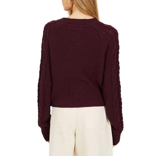 Brave Soul Dam Kabelstickad Raglan Cardigan