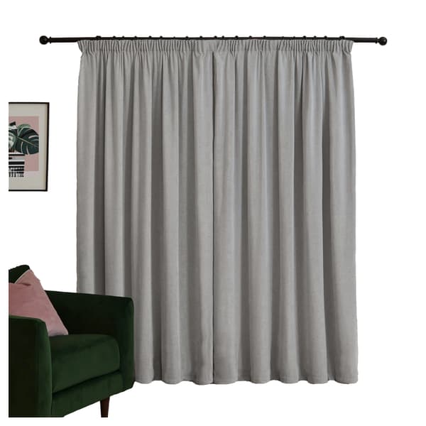 Furn Chenille Lined Pencil Pleat Curtains