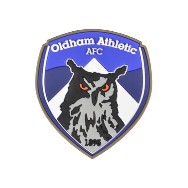 Oldham Athletic AFC 3D Crest-køleskabsmagnet