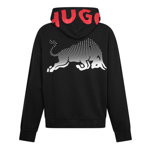Hugo Mens Drop Shoulder Drawstring Hoodie