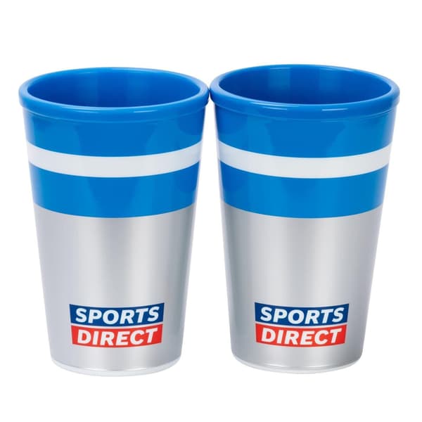 Sport Direct Logo Plastrandig Kopp (2-pack)