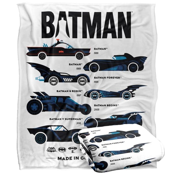 Batman Batmobiles Silhouette Blanket